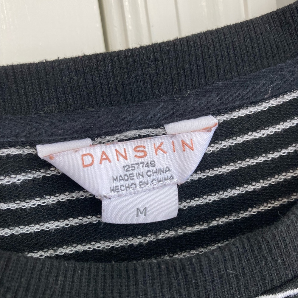 Danskin Black and White Striped Top - Picture 4 of 4